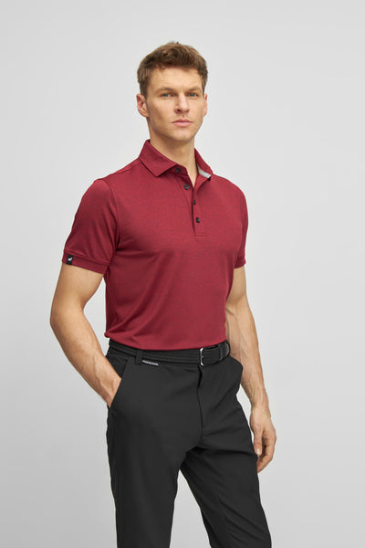 George polo shirt – dark red – WHAT BUNKERS